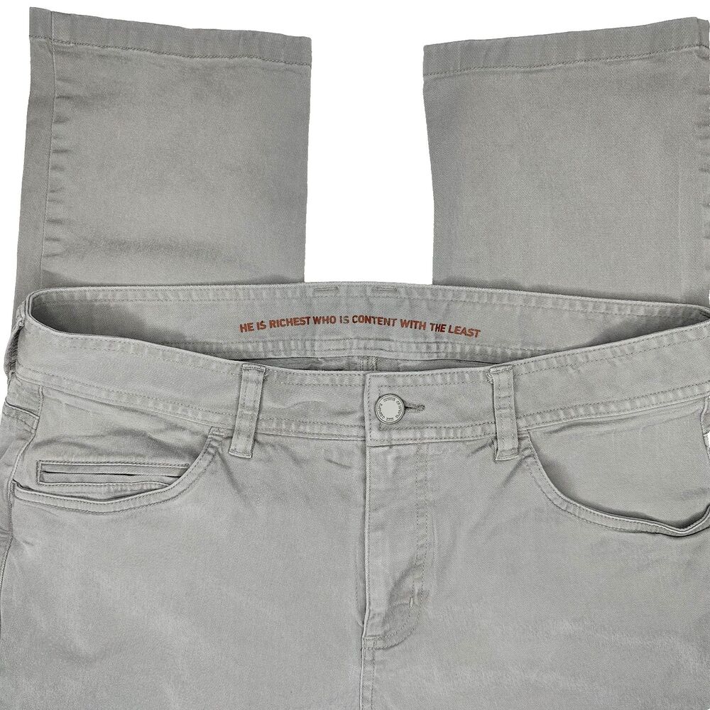 Rhone Everyday Twill Pants Mens 32x28 Gray Taper Casual Golf 5 Pocket